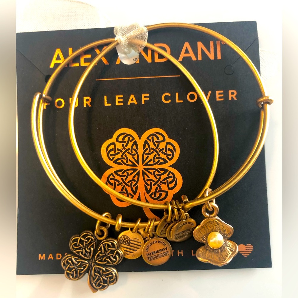 Alex and Ani four leaf clover bracelet, NWT